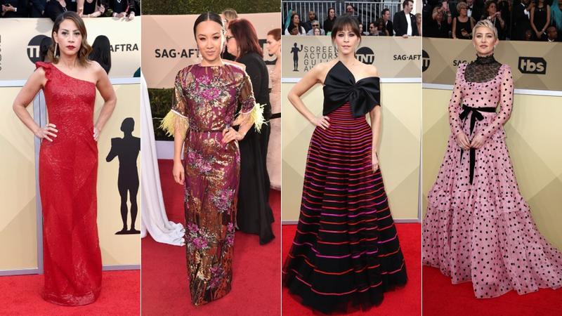 Illustration for article titled Millennial Pink's Not Dead On the SAG Awards Red Carpet